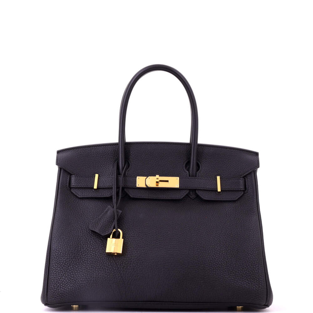 Hermes Birkin 30 Black Togo with Gold Hardware